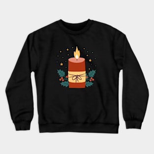 Cozy Christmas Candle Crewneck Sweatshirt